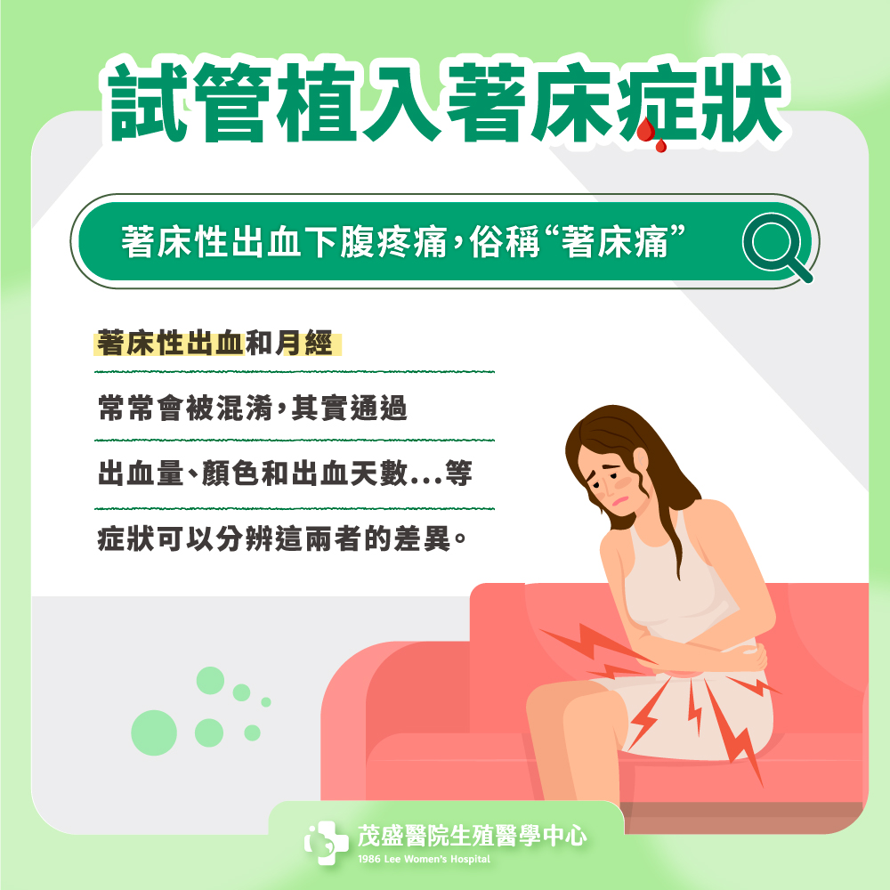 試管植入著床症狀